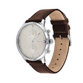 Buy Tommy Hilfiger Evan White Dial Brown Leather Strap Watch for Men - 1710404 in Pakistan