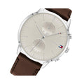 Buy Tommy Hilfiger Evan White Dial Brown Leather Strap Watch for Men - 1710404 in Pakistan