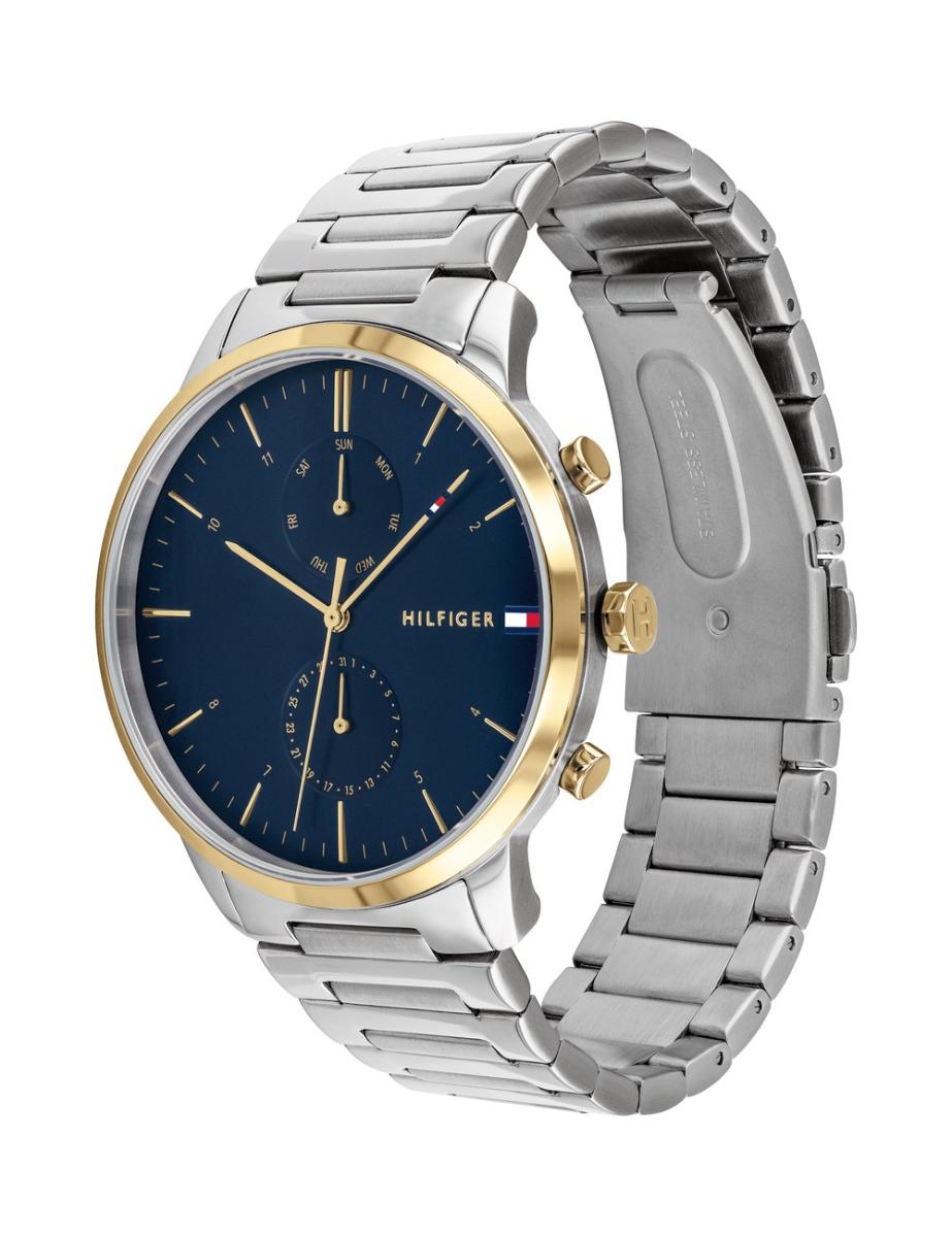 Buy Tommy Hilfiger Mens Quartz Stainless Steel Blue Dial 44mm Watch - 1710408 in Pakistan