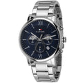 Buy Tommy Hilfiger Evan Blue Dial Silver Steel Strap Watch for Men - 1710409 in Pakistan