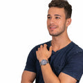 Buy Tommy Hilfiger Evan Blue Dial Silver Steel Strap Watch for Men - 1710409 in Pakistan