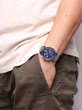 Buy Tommy Hilfiger Evan Blue Dial Silver Steel Strap Watch for Men - 1710409 in Pakistan
