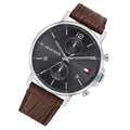 Buy Tommy Hilfiger Daniel Grey Dial Brown Leather Strap Watch for Men - 1710416 in Pakistan