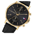 Buy Tommy Hilfiger Mens Quartz Leather Strap Black Dial 44mm Watch - 1710417 in Pakistan