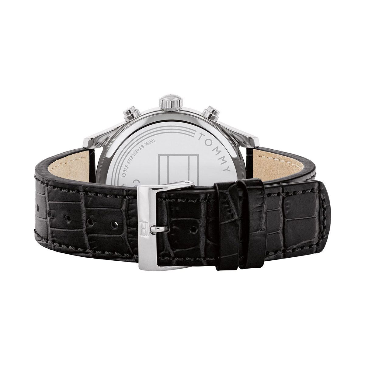 Buy Tommy Hilfiger Grey Dial Black Leather Strap Watch for Men - 1710424 in Pakistan