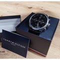 Buy Tommy Hilfiger Grey Dial Black Leather Strap Watch for Men - 1710424 in Pakistan
