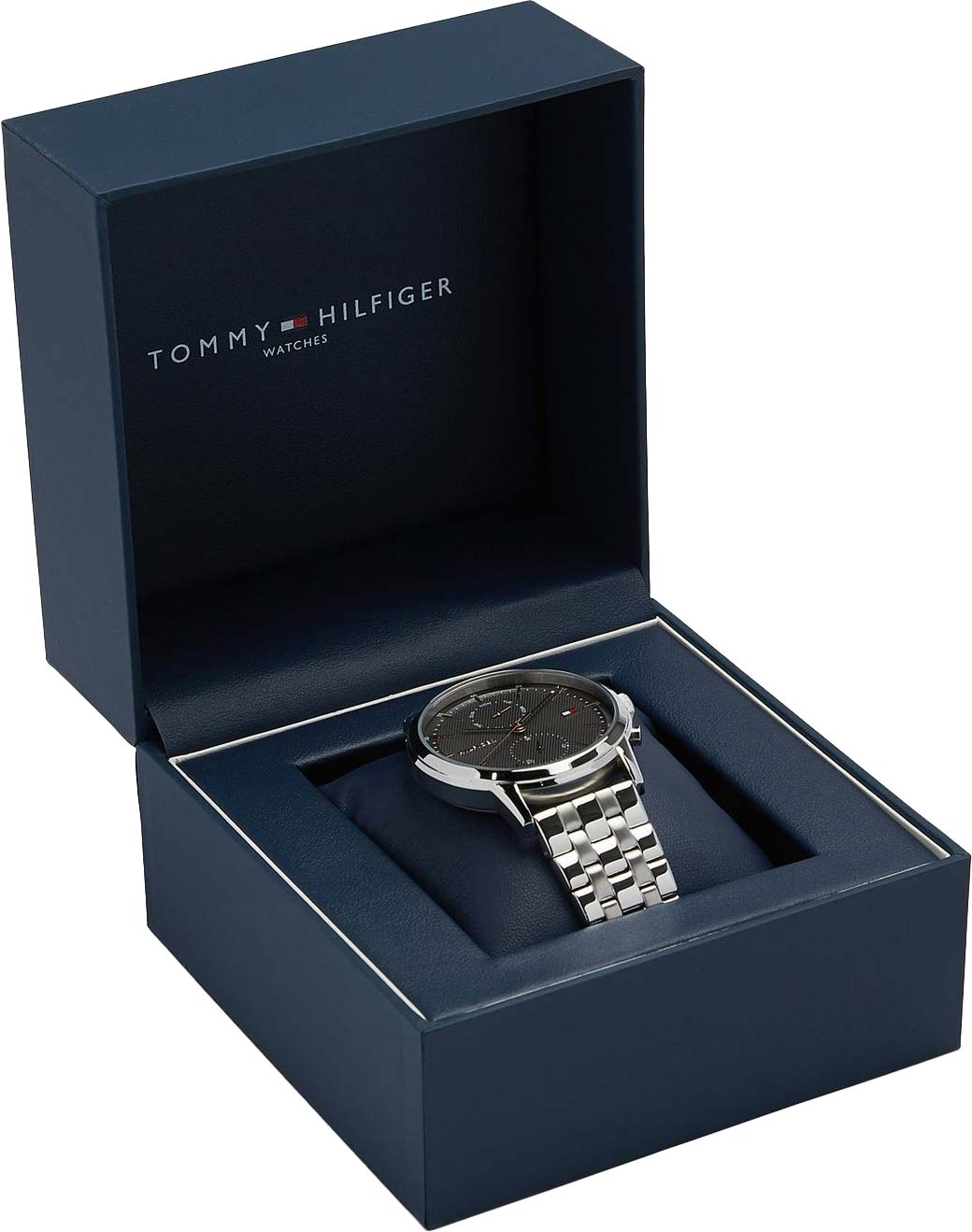 Buy Tommy Hilfiger Mens Quartz Stainless Steel Grey Dial 44mm Watch - 1710431 in Pakistan