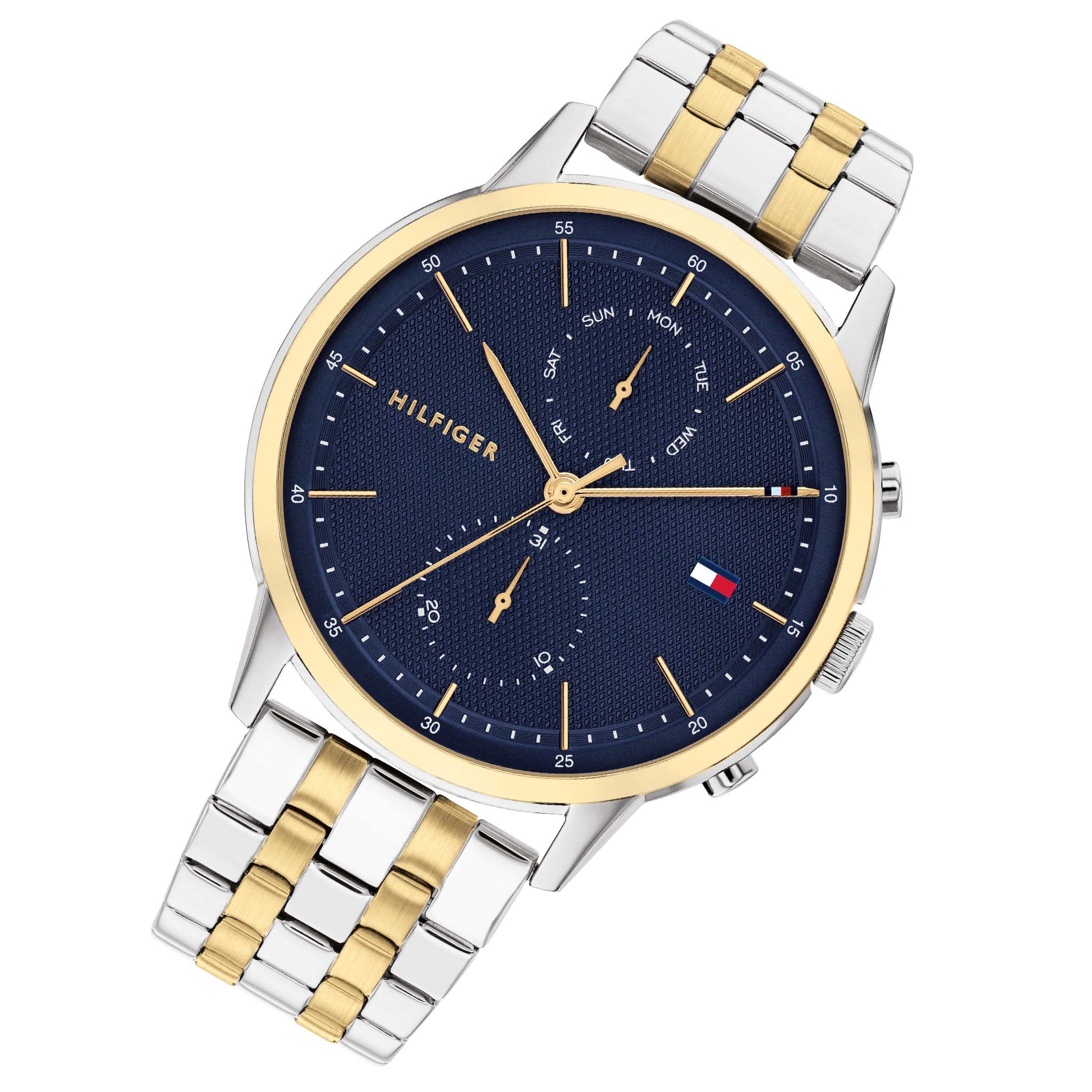 Buy Tommy Hilfiger Mens Quartz Stainless Steel Blue Dial 44mm Watch - 1710432 in Pakistan