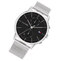 Buy Tommy Hilfiger Easton Black Dial Silver Mesh Bracelet Watch for Men - 1710433 in Pakistan