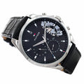 Buy Tommy Hilfiger Mens Quartz Leather Strap Black Dial 44mm Watch - 1710449 in Pakistan