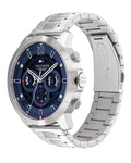 Buy Tommy Hilfiger Men's Quartz Silver Stainless Steel Blue Dial 50mm Watch 1710492 in Pakistan