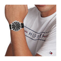 Buy Tommy Hilfiger Mens Quartz Black Leather Strap Grey Dial 44mm Watch - 1710495 in Pakistan