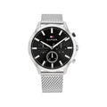 Buy Tommy Hilfiger Mens Quartz Silver Stainless Steel Black Dial 44mm Watch - 1710498 in Pakistan