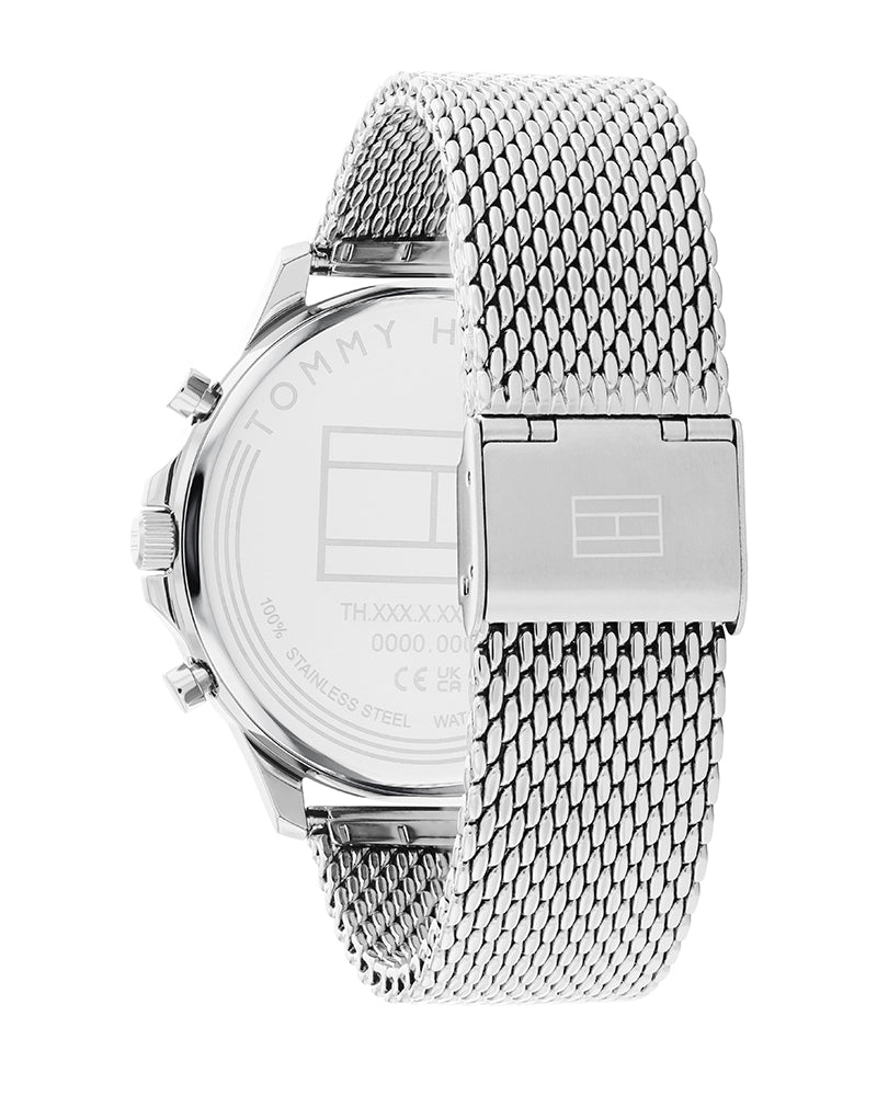 Buy Tommy Hilfiger Mens Quartz Silver Stainless Steel Black Dial 44mm Watch - 1710498 in Pakistan