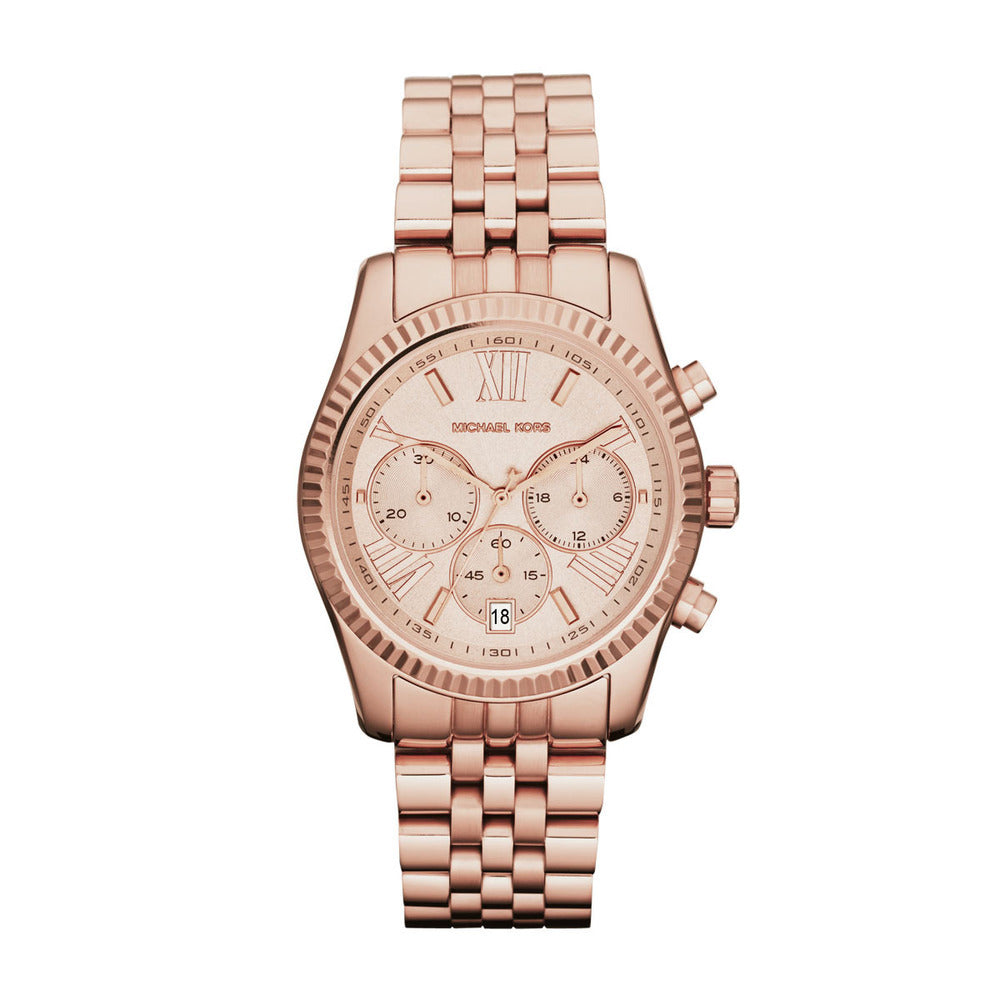 Buy Michael Kors Womens Chronograph Quartz Stainless Steel Rose Gold Dial 38mm Watch - Mk5569 in Pakistan