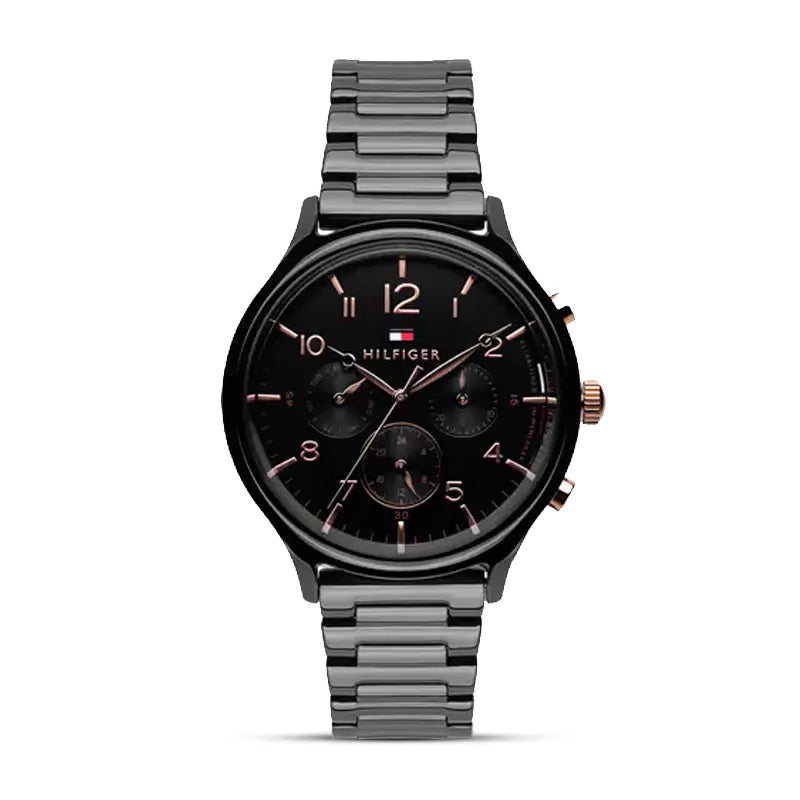 Buy Tommy Hilfiger Chronograph Black Dial Black Steel Strap Watch for Women - 1781894 in Pakistan