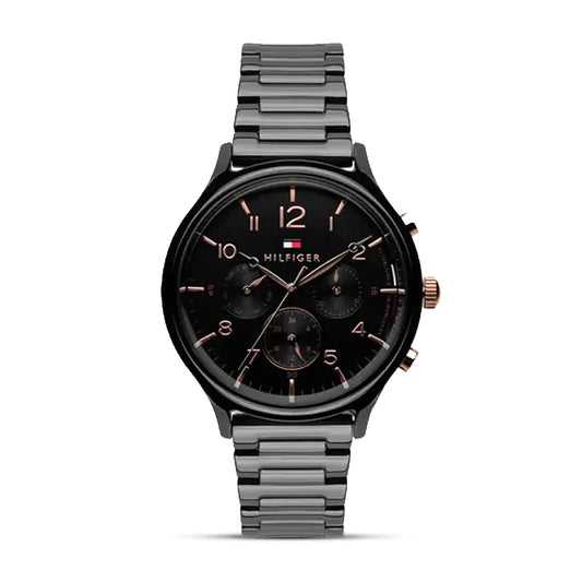 Buy Tommy Hilfiger Chronograph Black Dial Black Steel Strap Watch for Women - 1781894 in Pakistan