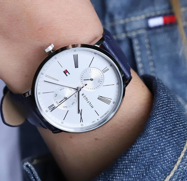 Buy Tommy Hilfiger Jenna White Dial Blue Leather Strap Watch for Women - 1782072 in Pakistan