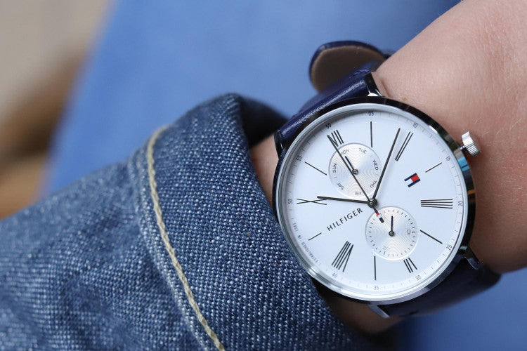 Buy Tommy Hilfiger Jenna White Dial Blue Leather Strap Watch for Women - 1782072 in Pakistan