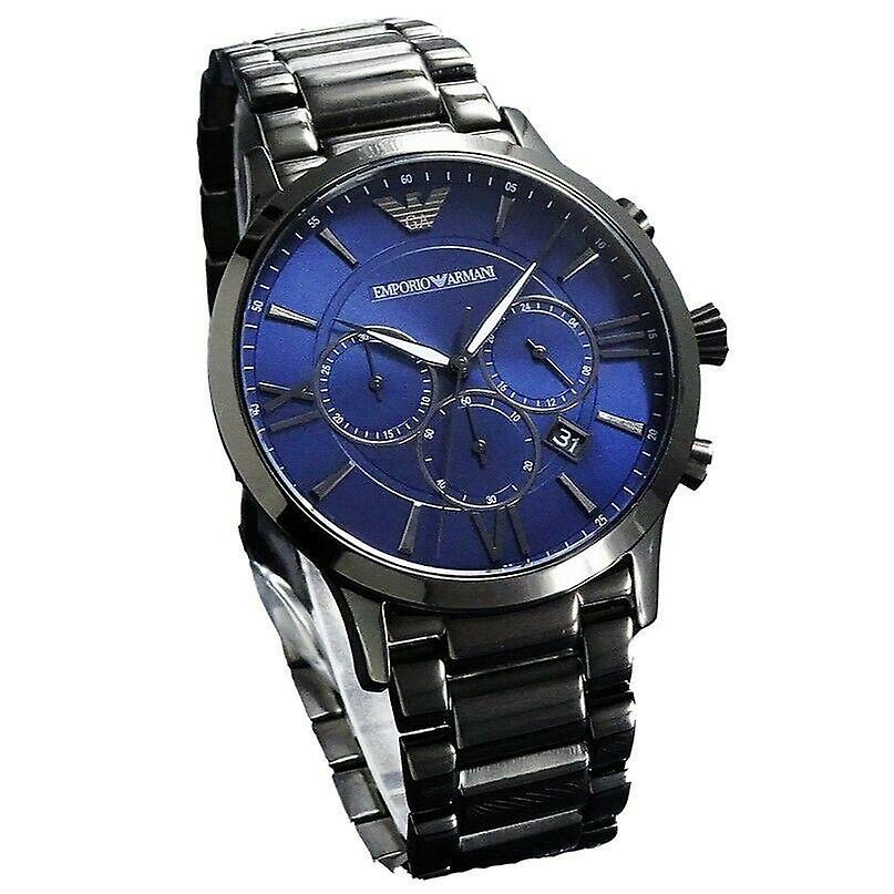 Buy Emporio Armani Men's Chronograph Quartz Stainless Steel Blue Dial 43mm Watch AR11348 in Pakistan