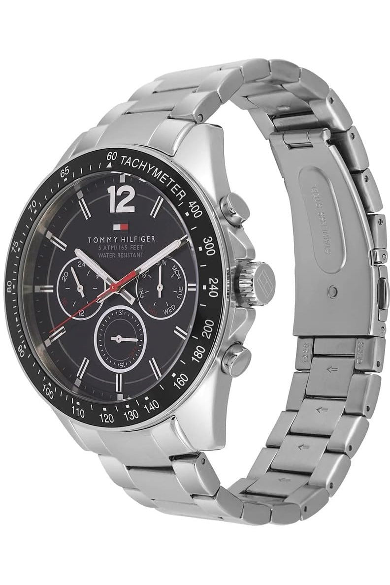 Buy Tommy Hilfiger Mens Analog Display Quartz Black Dial 46mm Watch - 1791104 in Pakistan