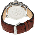 Buy Tommy Hilfiger Mens Quartz Brown Leather Strap Blue Dial 46mm Watch - 1791137 in Pakistan