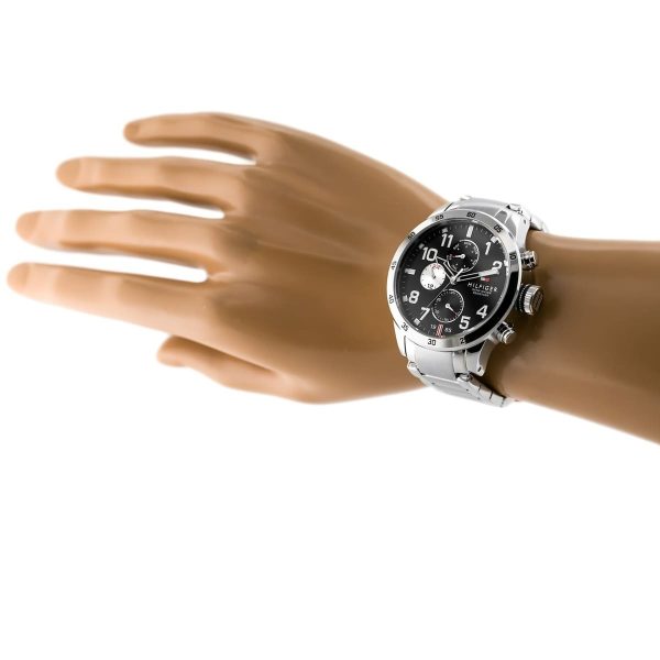Buy Tommy Hilfiger Mens Quartz Stainless Steel Black Dial 46mm Watch - 1791141 in Pakistan