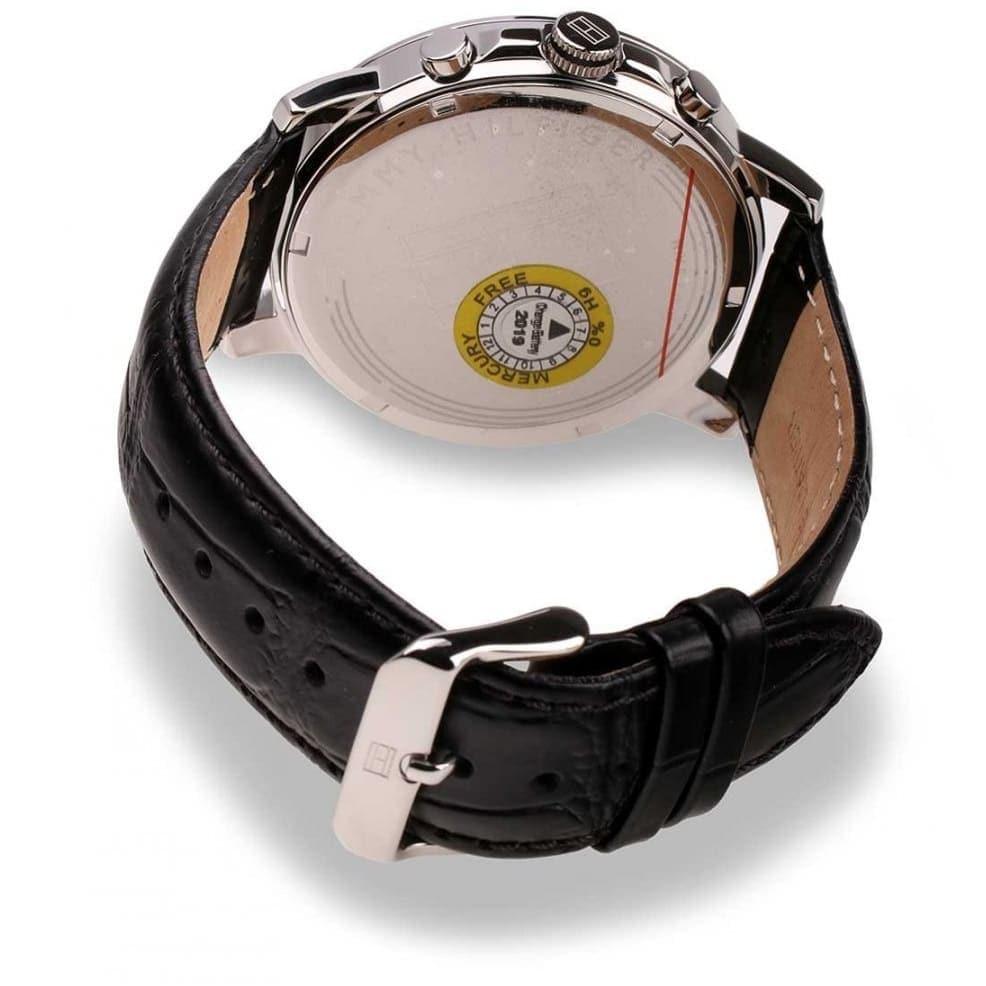 Buy Tommy Hilfiger Mens Quartz Leather Strap Multi Dial Grey Dial 44mm Watch - 1791289 in Pakistan