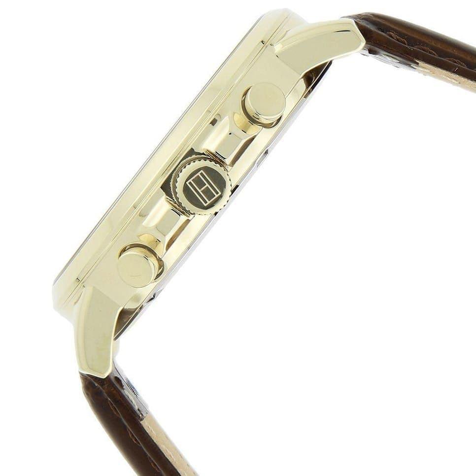 Buy Tommy Hilfiger Keagen Silver Dial Brown Leather Strap Watch for Men - 1791291 in Pakistan