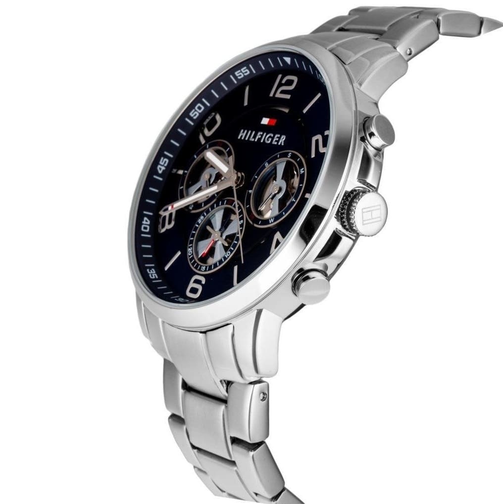 Buy Tommy Hilfiger Mens Quartz Stainless Steel Blue Dial 44mm Watch - 1791293 in Pakistan