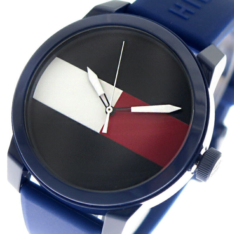 Buy Tommy Hilfiger Blue Dial Blue Rubber Strap Watch for Men  - 1791322 in Pakistan