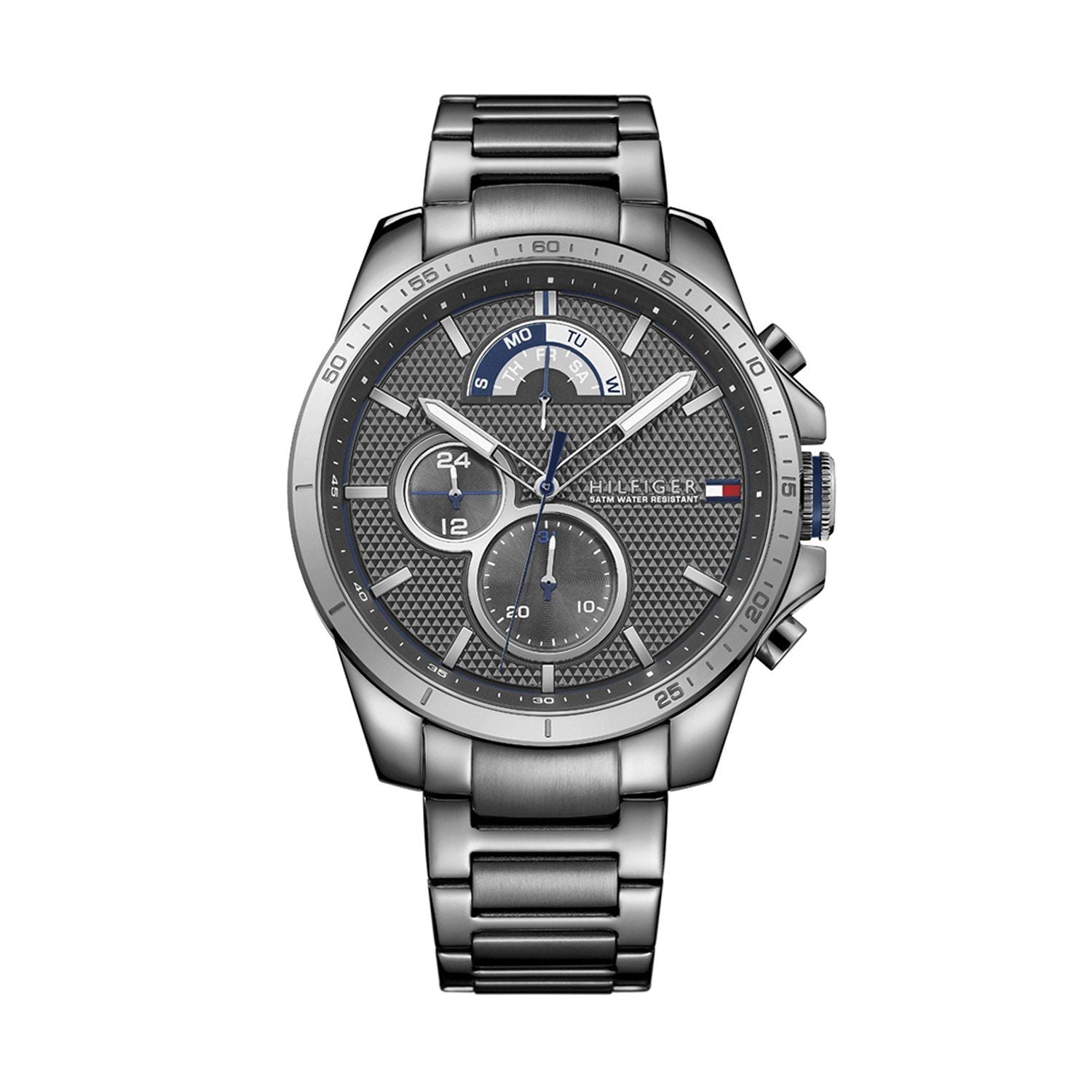 Buy Tommy Hilfiger Mens Quartz Stainless Steel Grey Dial 46mm Watch - 1791347 in Pakistan