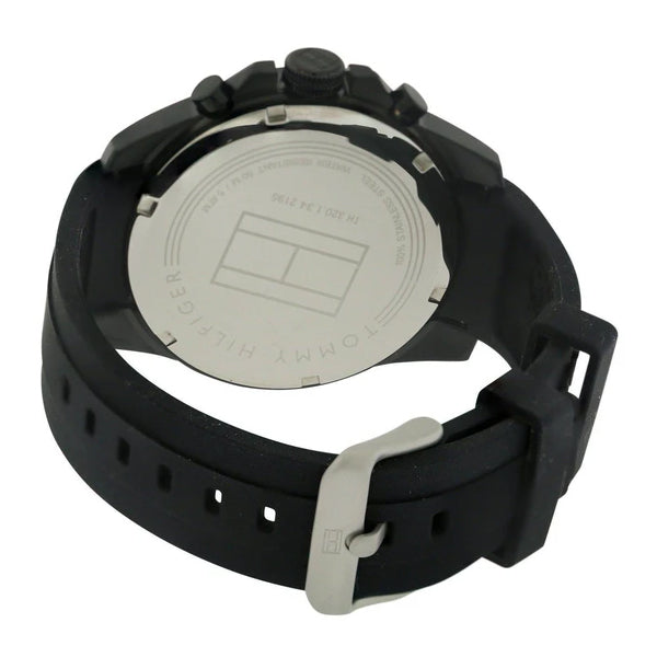 Buy Tommy Hilfiger Mens Quartz Black Silicone Strap Black Dial 46mm Watch - 1791352 in Pakistan