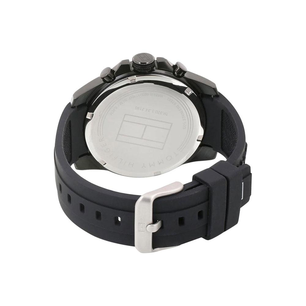 Buy Tommy Hilfiger Mens Quartz Black Silicone Strap Black Dial 46mm Watch - 1791352 in Pakistan