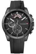 Buy Tommy Hilfiger Mens Quartz Black Silicone Strap Black Dial 46mm Watch - 1791352 in Pakistan