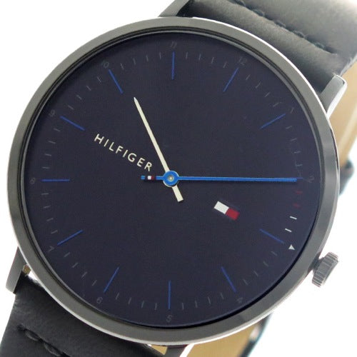 Buy Tommy Hilfiger Men's Quartz Leather Strap Blue Dial 40mm Watch - 1791462 in Pakistan