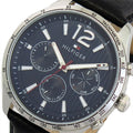 Buy Tommy Hilfiger Mens Quartz Leather Strap Blue Dial 44mm Watch - 1791468 in Pakistan
