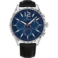 Buy Tommy Hilfiger Mens Quartz Leather Strap Blue Dial 44mm Watch - 1791468 in Pakistan