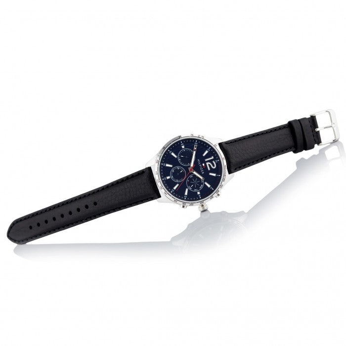Buy Tommy Hilfiger Mens Quartz Leather Strap Blue Dial 44mm Watch - 1791468 in Pakistan