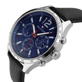 Buy Tommy Hilfiger Mens Quartz Leather Strap Blue Dial 44mm Watch - 1791468 in Pakistan