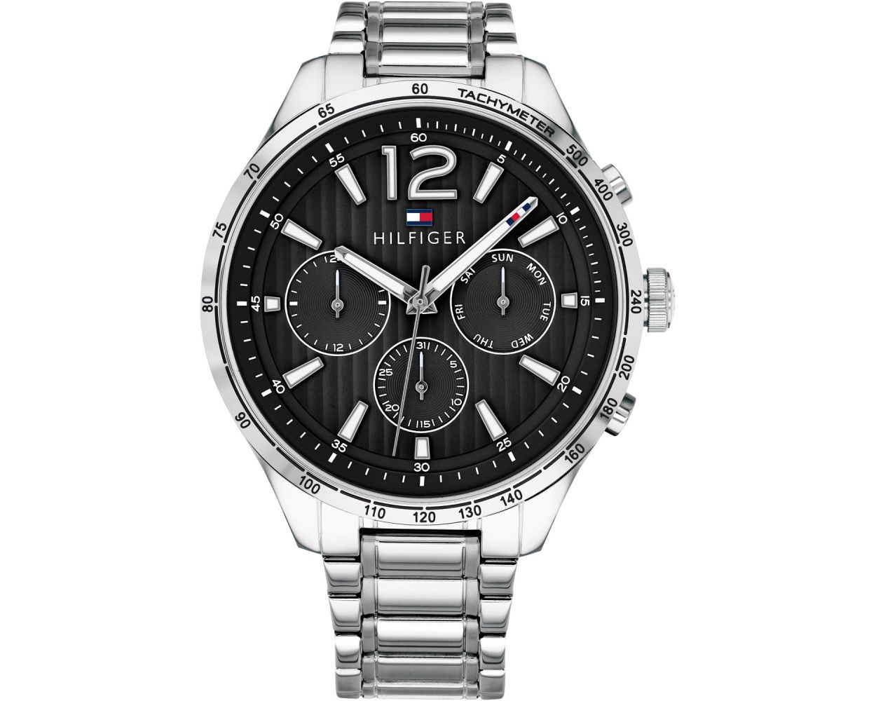 Buy Tommy Hilfiger Mens Quartz Stainless Steel Black Dial 44mm Watch - 1791469 in Pakistan