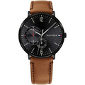 Buy Tommy Hilfiger Men's Quartz Leather Strap Black Dial 40mm Watch - 1791510 in Pakistan