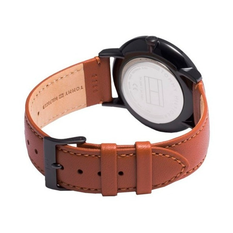 Buy Tommy Hilfiger Men's Quartz Leather Strap Black Dial 40mm Watch - 1791510 in Pakistan