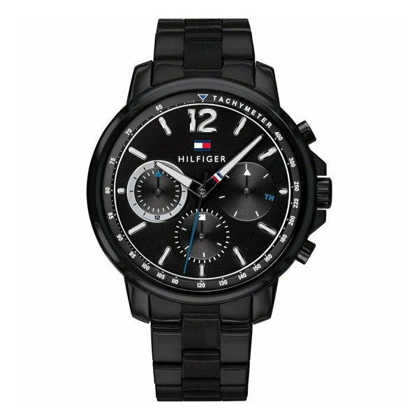 Buy Tommy Hilfiger Mens Quartz Analog Stainless Steel Black Dial 44mm Watch - 1791529 in Pakistan