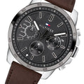 Buy Tommy Hilfiger Mens Quartz Leather Strap Grey Dial 48mm Watch - 1791562 in Pakistan