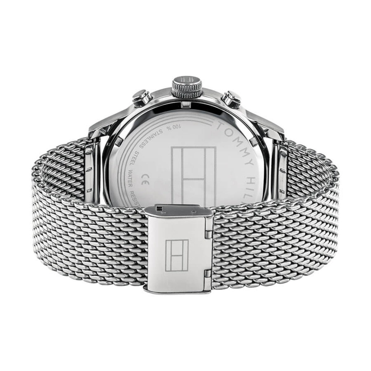 Buy Tommy Hilfiger Mens Quartz Stainless Steel Blue Dial 44mm Watch - 1791596 in Pakistan