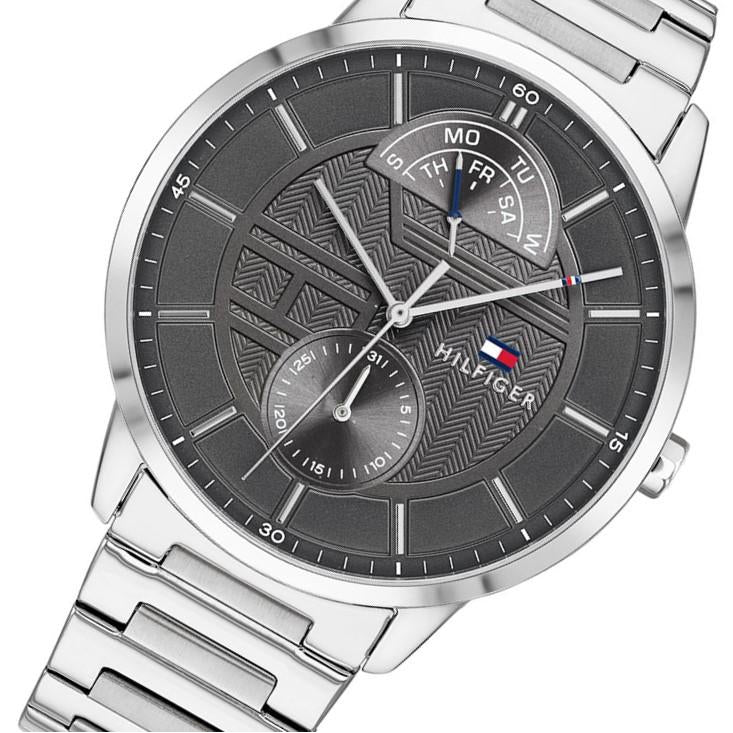 Buy Tommy Hilfiger Mens Quartz Stainless Steel Grey Dial 44mm Watch - 1791608 in Pakistan