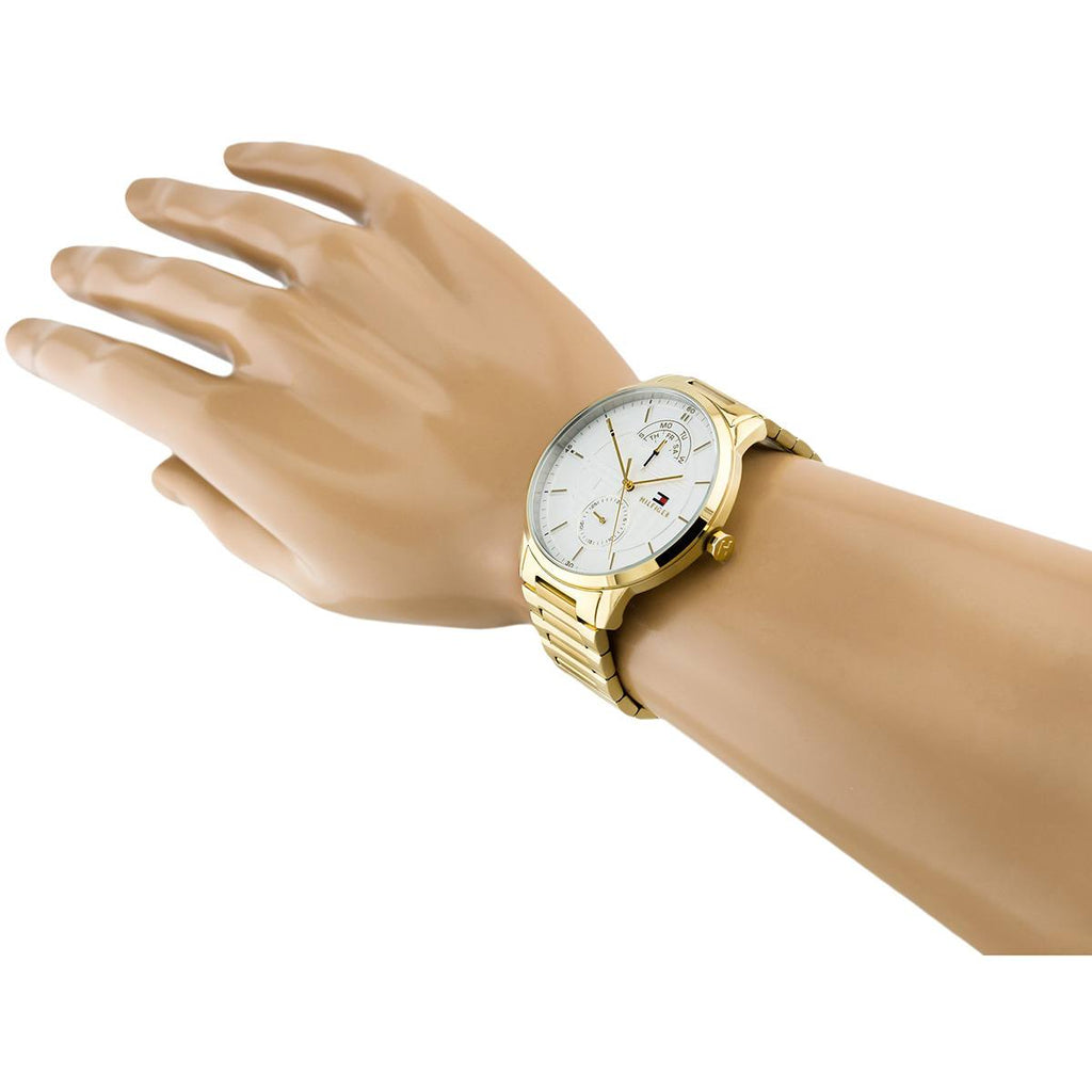 Buy Tommy Hilfiger Mens Quartz Stainless Steel White Dial 44mm Watch - 1791609 in Pakistan