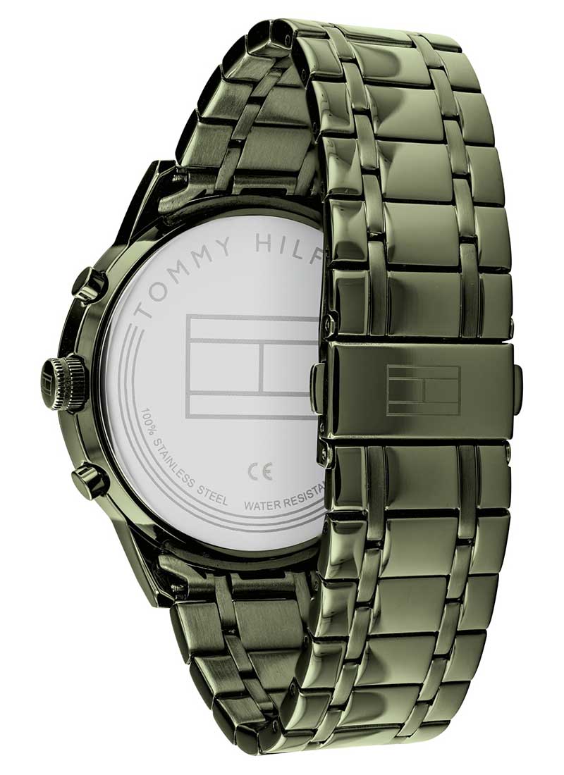 Buy Tommy Hilfiger Mens Quartz Stainless Steel Black Dial 44mm Watch - 1791634 in Pakistan