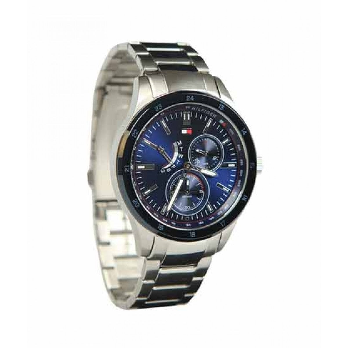 Buy Tommy Hilfiger Mens Analogue Quartz Stainless Steel Blue Dial 44mm Watch - 1791640 in Pakistan